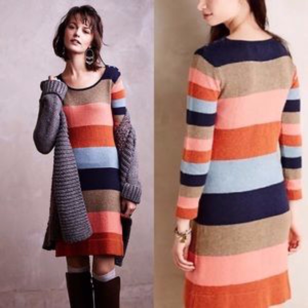 Anthropologie Isabella Sinclair	Colorstack Sweater
